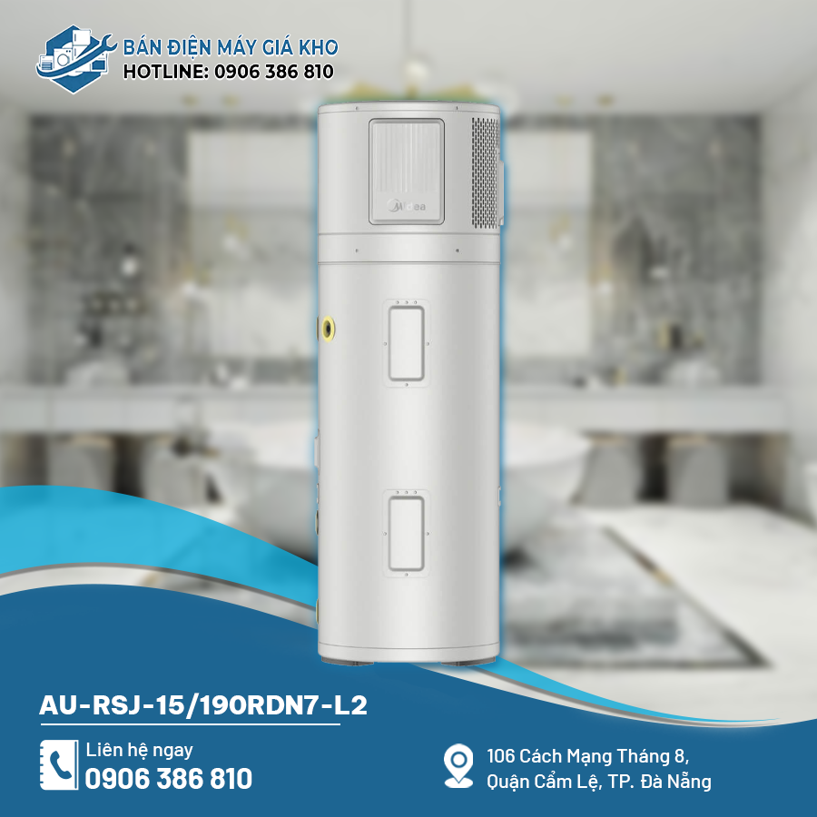 Máy bơm nhiệt All In One Midea AU-RSJ-15/190RDN7-L2